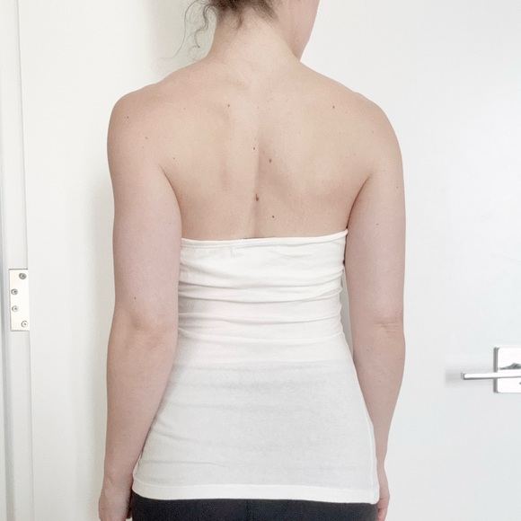 Wet Seal Y2K White Strapless Tube Top Sweetheart stretch summer festival fitted - Picture 3 of 6